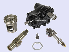 STUURINRICHTING SERVO W123 <br></b> GERENOVEERD MET NIEUWE ORIGINELE ONDERDELEN VAN MERCEDES
